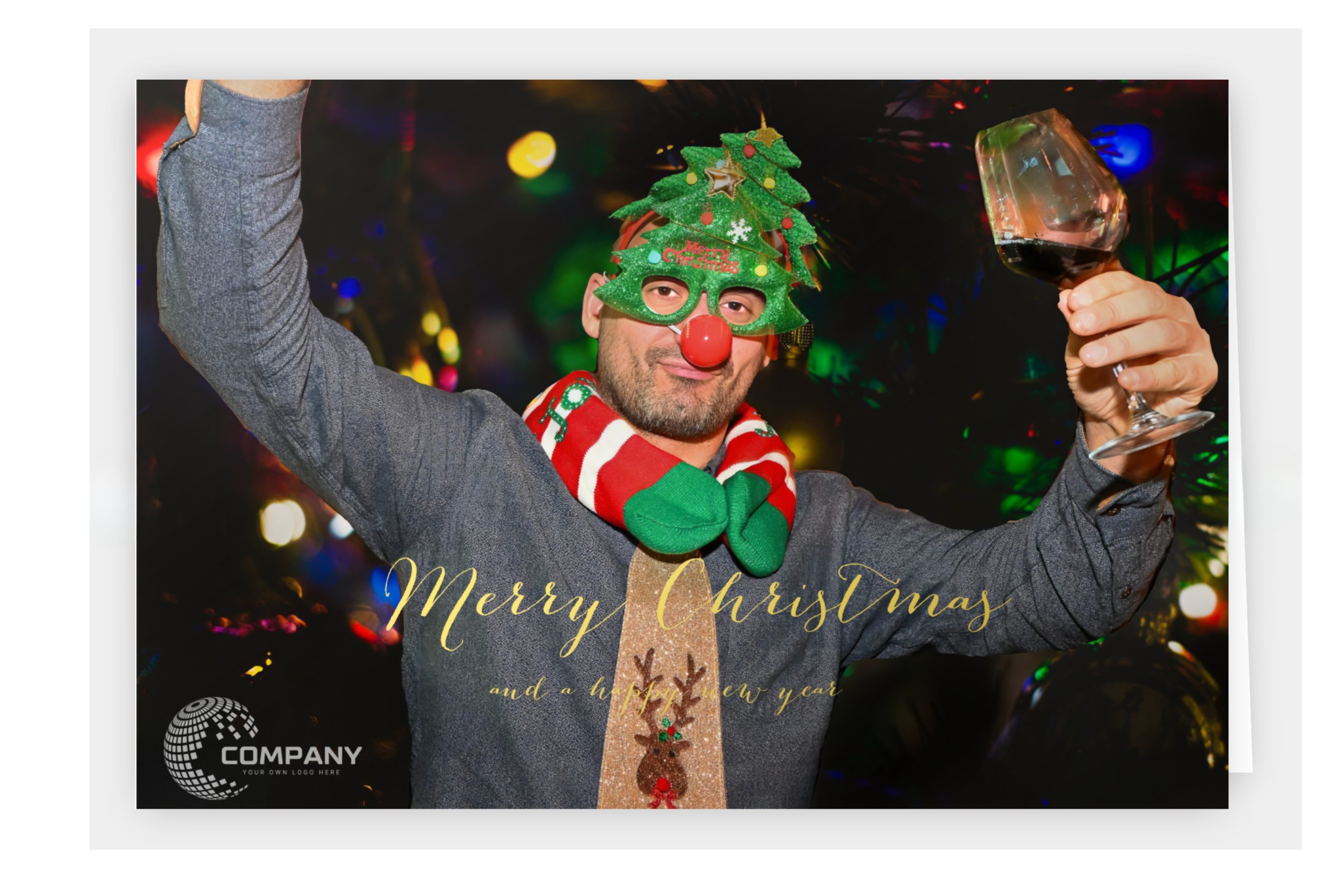 Branded Seasonal Wish Cards with Employee Photo PICS & VIDS
