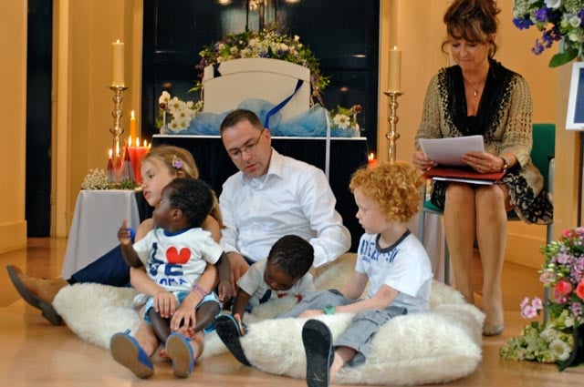 Uitvaart oma met kinderen