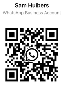 WhatsApp QR code van Sam Huibers
