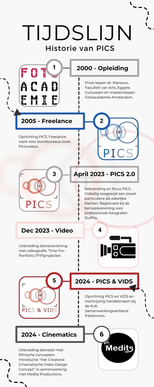 PICS Historie Infographic